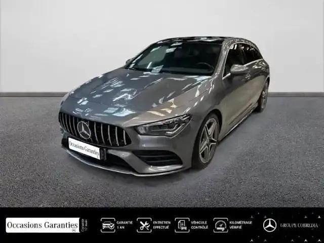 Gris montagne métallisé Utilisé 2019 Mercedes CLA200 Shooting Brake AMG line Break | 27 790 € - Image 1/4