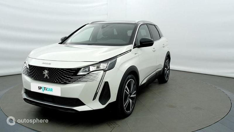 Blanc Utilisé 2021 Peugeot 3008 GT SUV | 20 899 € (Prix juste) - Image 1/4