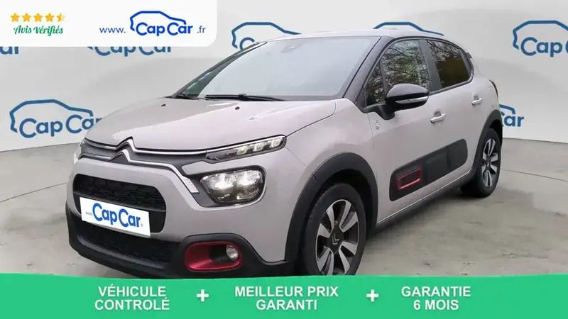 Beige Utilisé 2020 Citroën C3 PureTech Citadine | 9 990 € (Prix juste) - Image 1/4
