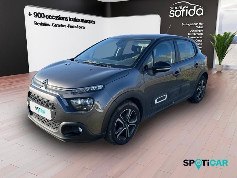 Gris Utilisé 2022 Citroën C3 Feel Citadine | 10 490 € (Bon prix) - Image 1/3