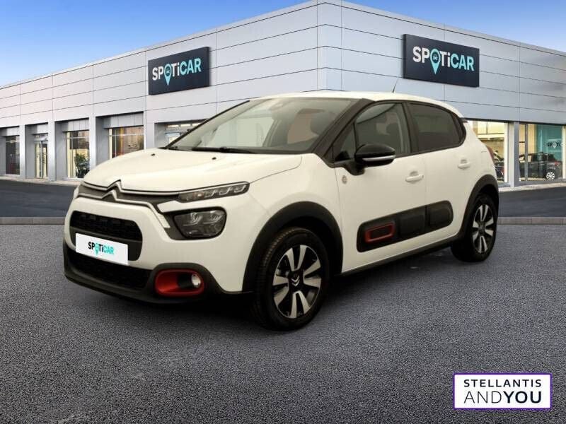 Blanc Utilisé 2021 Citroën C3 PureTech Citadine | 12 490 € (Prix juste) - Image 1/4