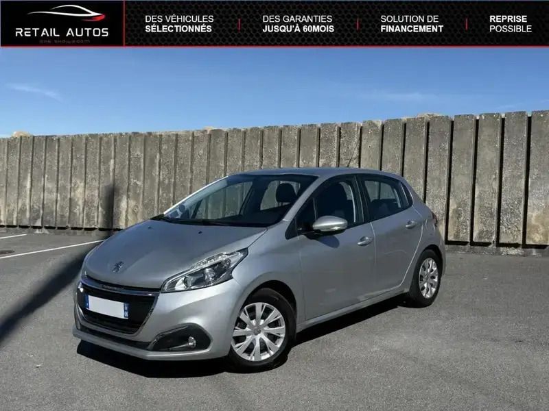Gris Utilisé 2018 Peugeot 208 Business-Line Citadine | 8 490 € (Prix juste) - Image 1/4