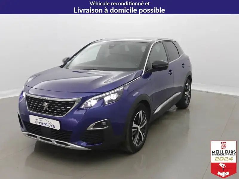 Bleu Utilisé 2020 Peugeot 3008 GT-line SUV | 19 800 € (Bon prix) - Image 1/4