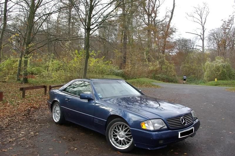 Bleu Occasion 1991 Mercedes SL500 Cabriolet | 22 900 € - Image 1/4