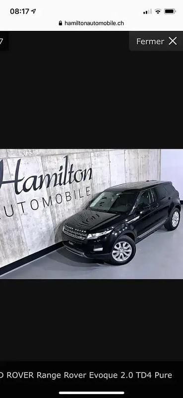 Noir Occasion 2014 Land Rover Range Rover evoque SUV | 12 000 € (Bon prix) - Image 1/4