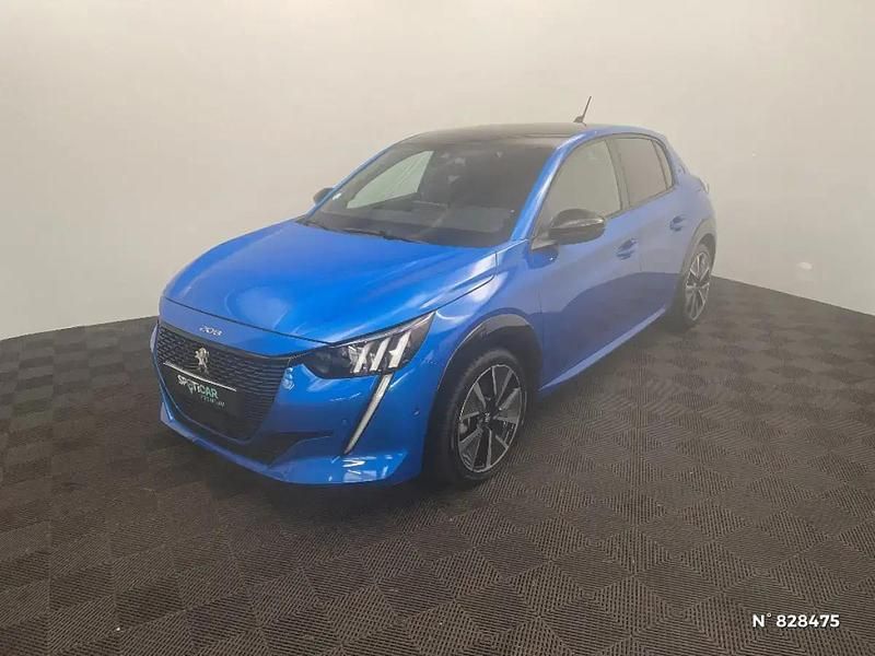 Bleu Utilisé 2022 Peugeot e-208 GT Citadine | 17 880 € (Prix juste) - Image 1/4