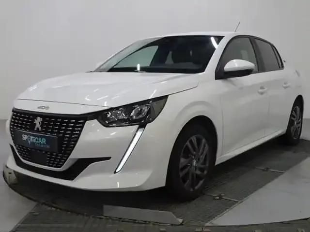 Blanc banquise (o) Occasion 2021 Peugeot 208 Style Citadine | 10 490 € (Bon prix) - Image 1/4