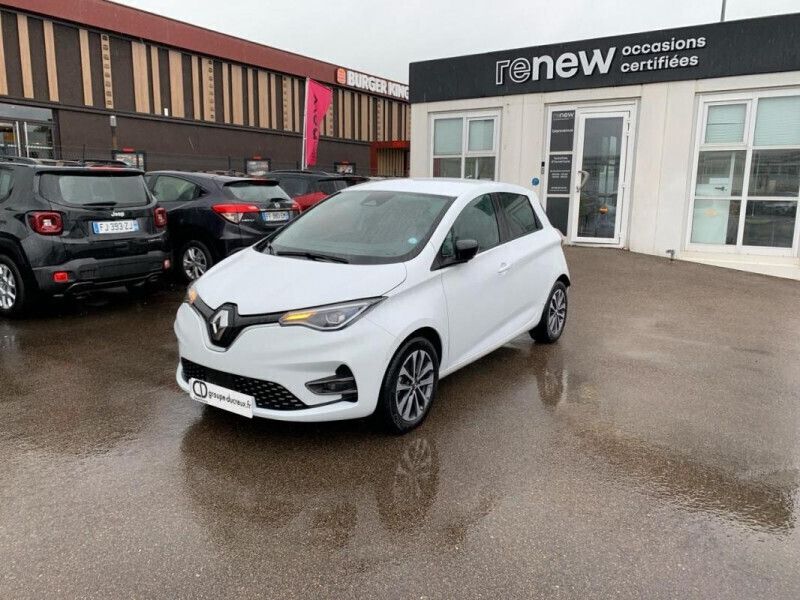 Blanc Occasion 2021 Renault Zoe Intens Citadine | 15 050 € (Prix assez cher) - Image 1/4