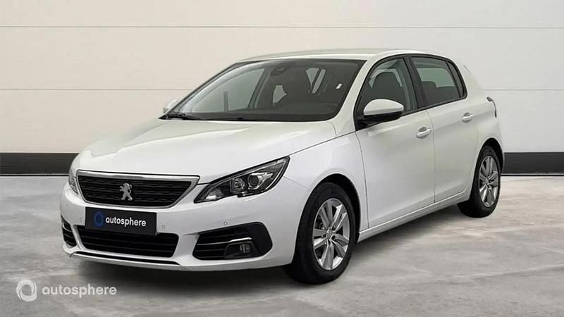 Blanc Utilisé 2021 Peugeot 308 GT-line Berline | 17 299 € (Prix juste) - Image 1/4