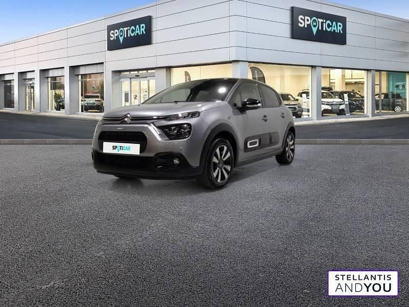 Gris Occasion 2023 Citroën C3 PureTech Citadine | 13 573 € (Prix assez cher) - Image 1/4