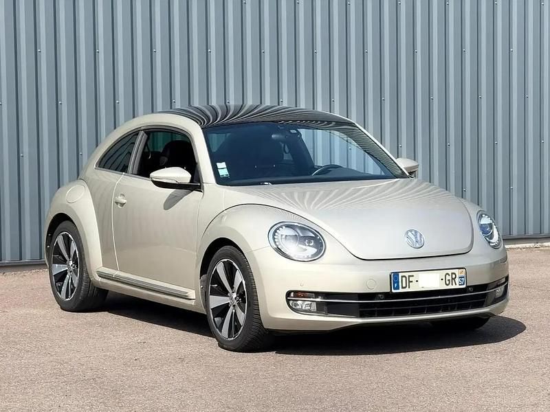 Beige Utilisé 2014 VW Beetle Exclusive Coupé | 11 990 € (Super prix) - Image 1/4