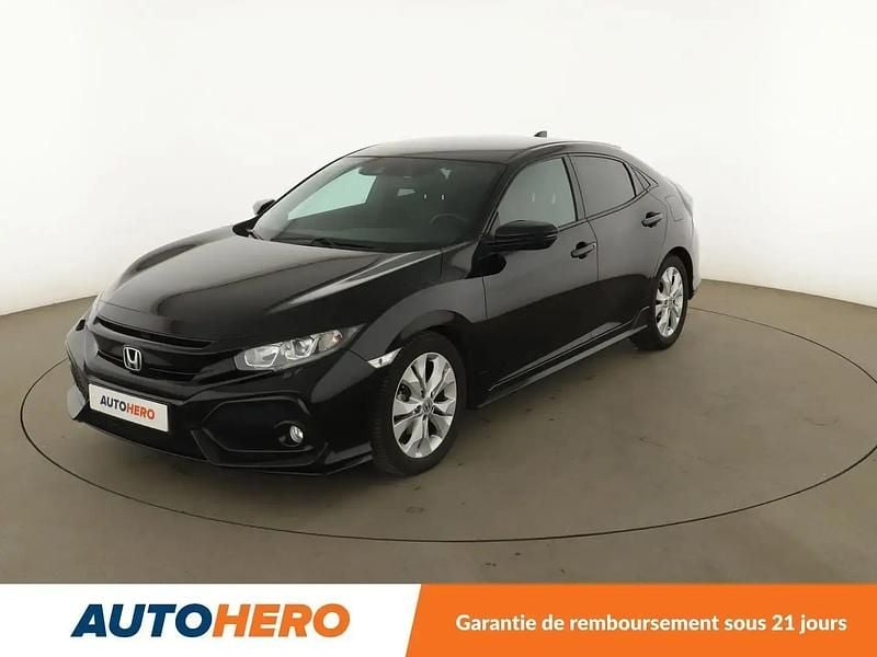Noir Utilisé 2019 Honda Civic Dynamic Berline | 17 090 € (Prix juste) - Image 1/2