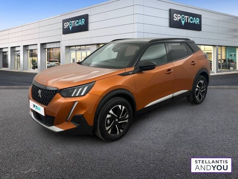 Orange Utilisé 2022 Peugeot 2008 GT SUV | 18 990 € (Prix juste) - Image 1/3