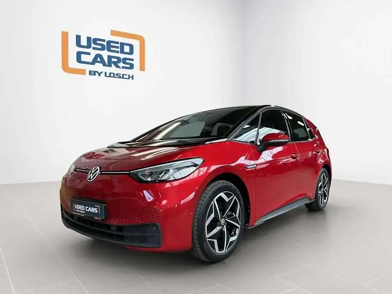 Rouge Utilisé 2022 VW ID.3 Citadine | 23 579 € (Bon prix) - Image 1/4