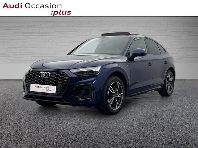 Bleu navarre métallisé Occasion 2025 Audi Q5 S-Line SUV | 54 768 € (Bon prix) - Image 1/4