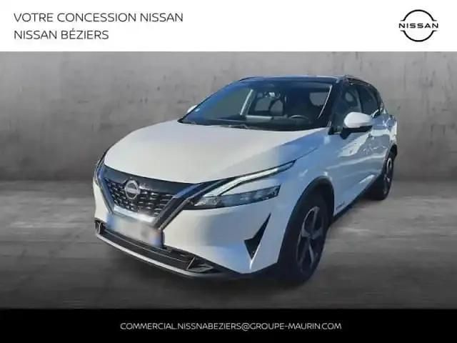 Blanc lunaire (spéciale) Occasion 2023 Nissan Qashqai N-Connecta SUV | 20 990 € (Super prix) - Image 1/4