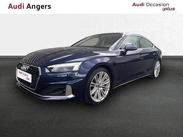 Bleu navarre métallisé Occasion 2021 Audi A5 Sportback Business Citadine | 36 990 € (Prix juste) - Image 1/4