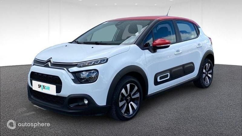 Blanc Utilisé 2022 Citroën C3 PureTech Citadine | 13 980 € (Prix juste) - Image 1/4
