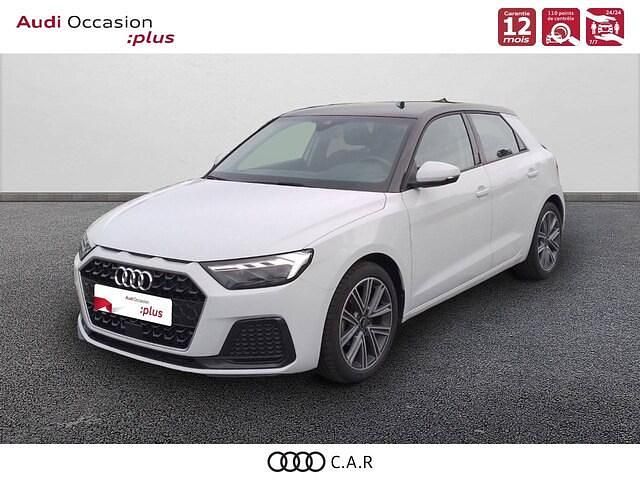 Blanc glacier métallisé Utilisé 2022 Audi A1 Sportback Advanced Plus Citadine | 22 990 € (Prix juste) - Image 1/4