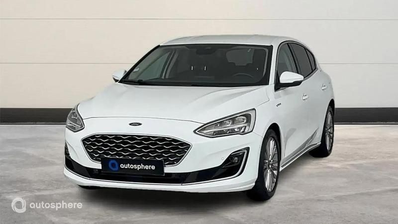 Blanc Utilisé 2019 Ford Focus Vignale Berline | 16 990 € (Prix juste) - Image 1/4