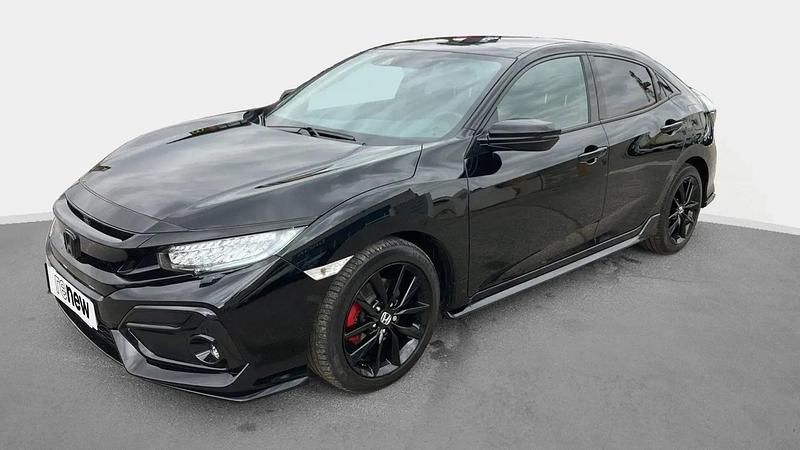 Noir Utilisé 2021 Honda Civic Sport Plus Berline | 22 999 € (Prix juste) - Image 1/4