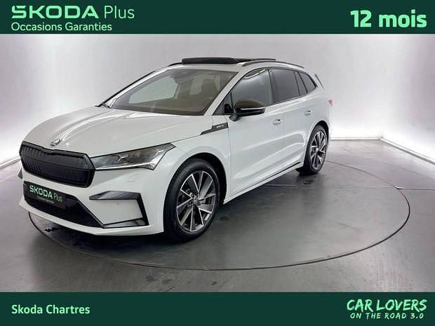 Blanc Nouvelle 2024 Skoda Enyaq iV SportLine SUV | 43 890 € (Prix juste) - Image 1/4