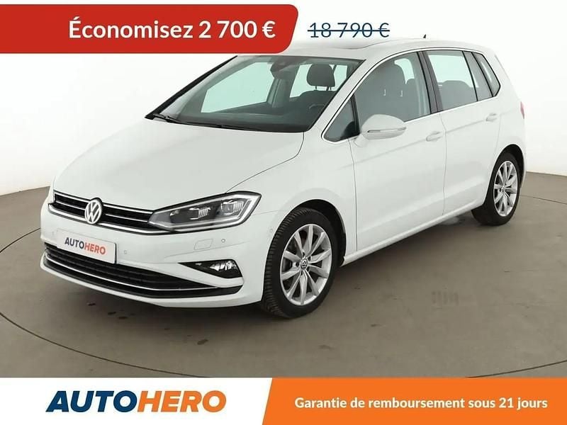 Blanc Occasion 2018 VW Golf Sportsvan Monospace | 16 090 € (Prix juste) - Image 1/2