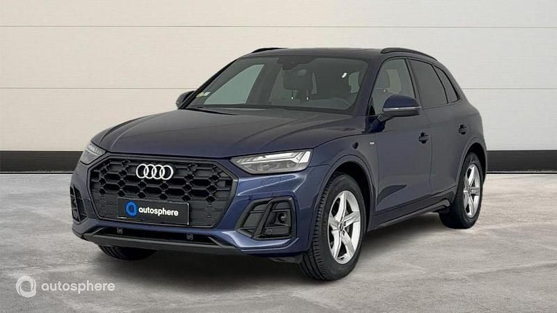 Bleu Utilisé 2021 Audi Q5 S-Line SUV | 33 990 € (Prix juste) - Image 1/4