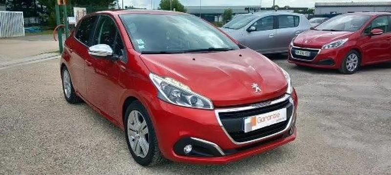 Rouge Utilisé 2018 Peugeot 208 Style Citadine | 8 000 € (Bon prix) - Image 1/4