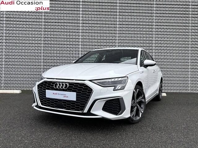 Blanc ibis Occasion 2023 Audi A3 Sportback e-tron S-Line Citadine | 30 790 € (Bon prix) - Image 1/4