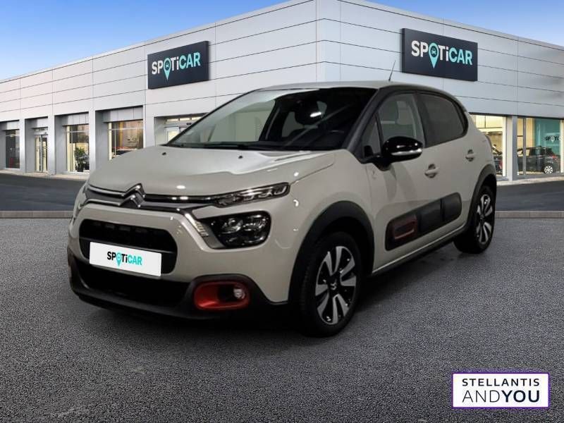 Beige Utilisé 2021 Citroën C3 PureTech Citadine | 10 880 € (Prix juste) - Image 1/3