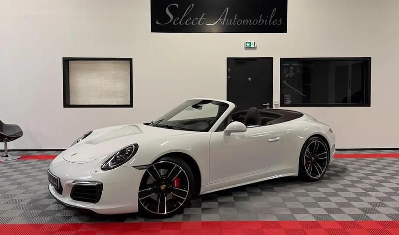 Blanc Occasion 2017 Porsche 911 Carrera 4S Cabriolet Cabriolet | 129 900 € - Image 1/4