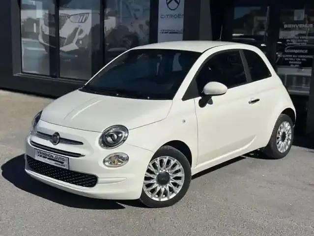 Blanc Utilisé 2020 Fiat 500 Lounge Berline | 10 970 € (Prix juste) - Image 1/4