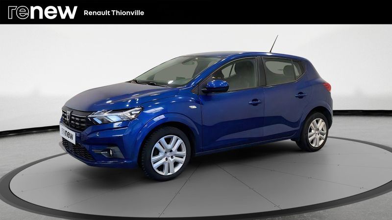 Bleu Utilisé 2021 Dacia Sandero Comfort Citadine | 12 999 € (Prix juste) - Image 1/4