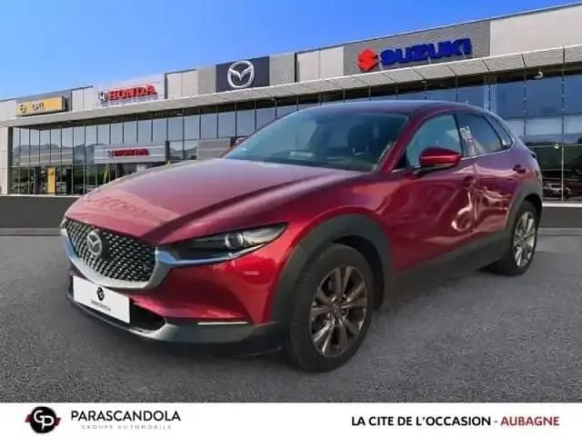 Soul red crystal métallisé Occasion 2021 Mazda CX-30 Sports-Line SUV | 19 990 € (Super prix) - Image 1/4