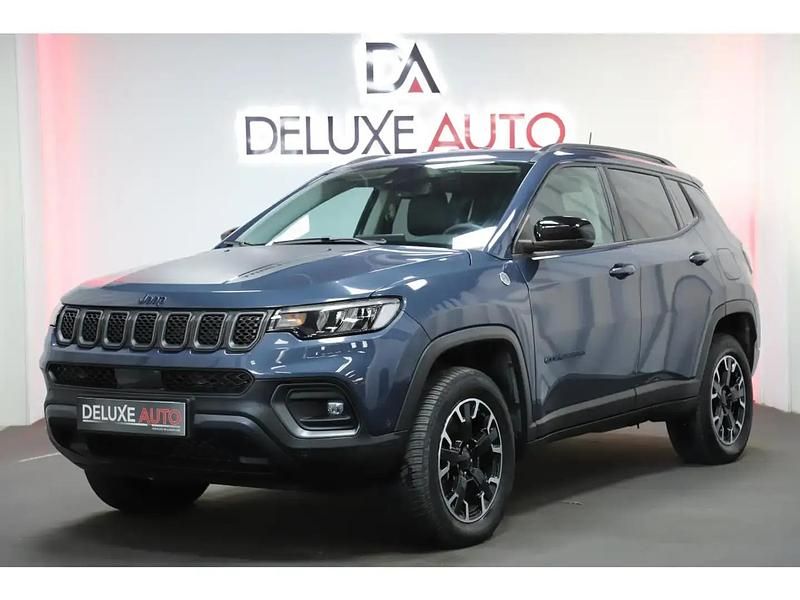 Bleu Utilisé 2022 Jeep Compass Trailhawk SUV | 25 990 € (Prix juste) - Image 1/4