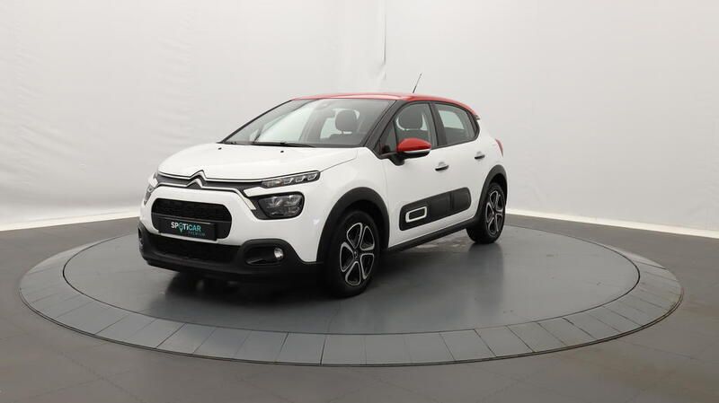 Blanc Utilisé 2022 Citroën C3 PureTech Citadine | 11 890 € (Prix juste) - Image 1/3