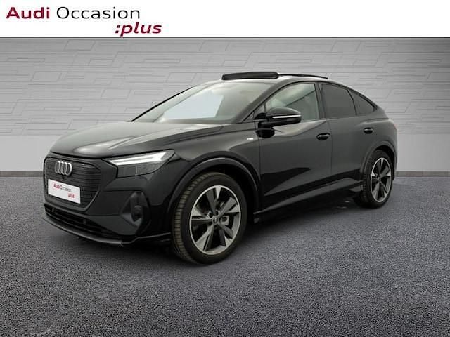 Noir mythe métallisé Occasion 2022 Audi Q4 Sportback e-tron Advanced SUV | 38 900 € (Prix juste) - Image 1/4