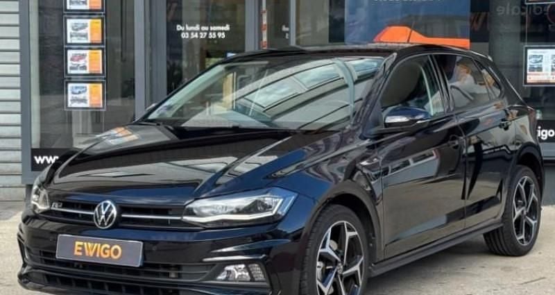 Noir Utilisé 2021 VW Polo R-line Citadine | 18 480 € (Bon prix) - Image 1/4