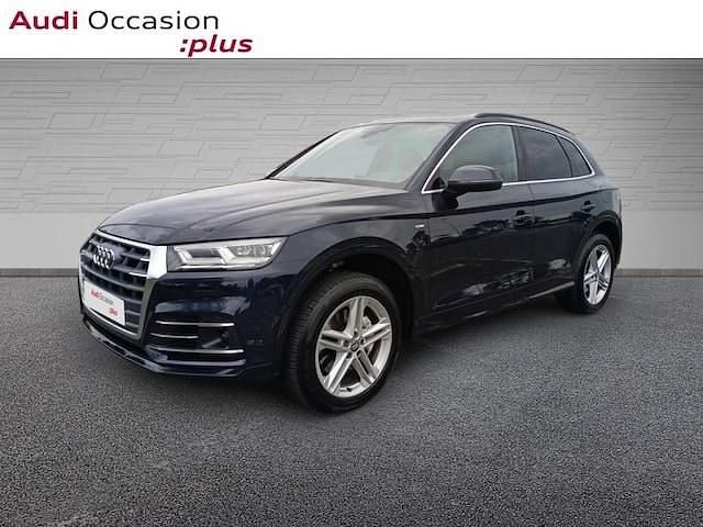 Bleu lunaire métallisé Utilisé 2020 Audi Q5 S-Line SUV | 37 987 € (Super prix) - Image 1/4
