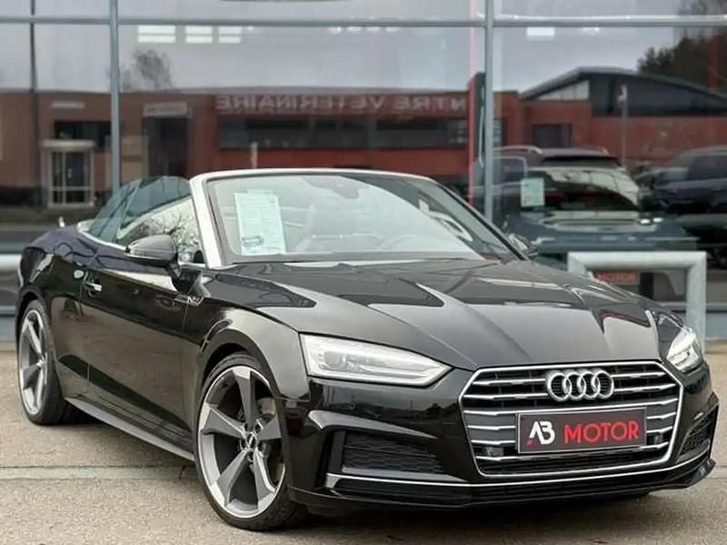 Noir Occasion 2018 Audi A5 Cabriolet S-Line Cabriolet | 28 990 € (Prix juste) - Image 1/4