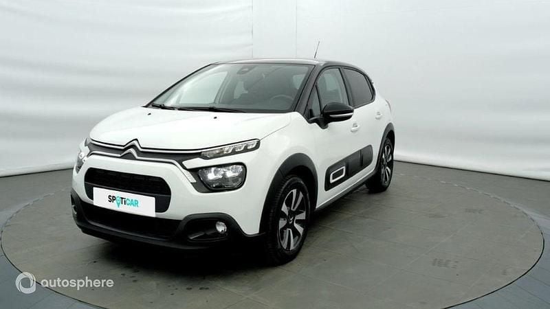 Blanc Occasion 2023 Citroën C3 PureTech Citadine | 12 636 € (Prix juste) - Image 1/4