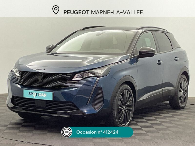 Bleu Utilisé 2021 Peugeot 3008 GT SUV | 26 980 € (Prix assez cher) - Image 1/4