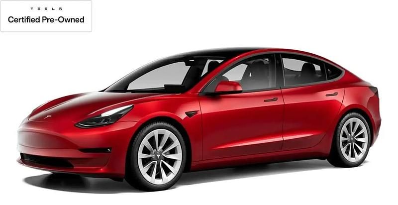 Rouge Occasion 2022 Tesla Model 3 Berline | 32 600 € (Prix juste) - Image 1/4