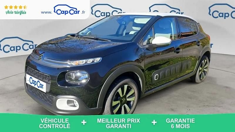 Noir Utilisé 2020 Citroën C3 PureTech Citadine | 8 490 € (Super prix) - Image 1/4
