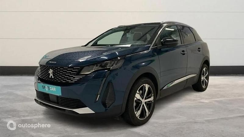 Bleu Utilisé 2022 Peugeot 3008 S SUV | 21 799 € (Prix juste) - Image 1/4
