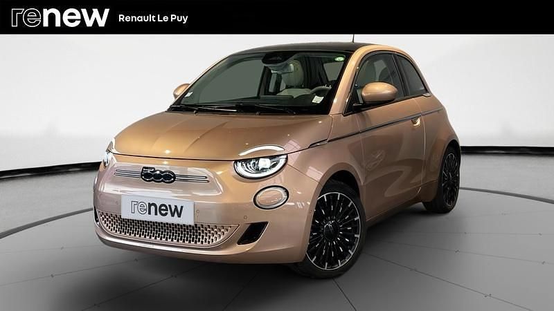 Marron Utilisé 2021 Fiat 500e La Prima Berline | 19 490 € (Prix assez cher) - Image 1/4