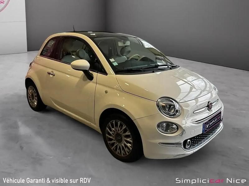 Blanc Occasion 2018 Fiat 500 Lounge Citadine | 8 980 € (Super prix) - Image 1/4