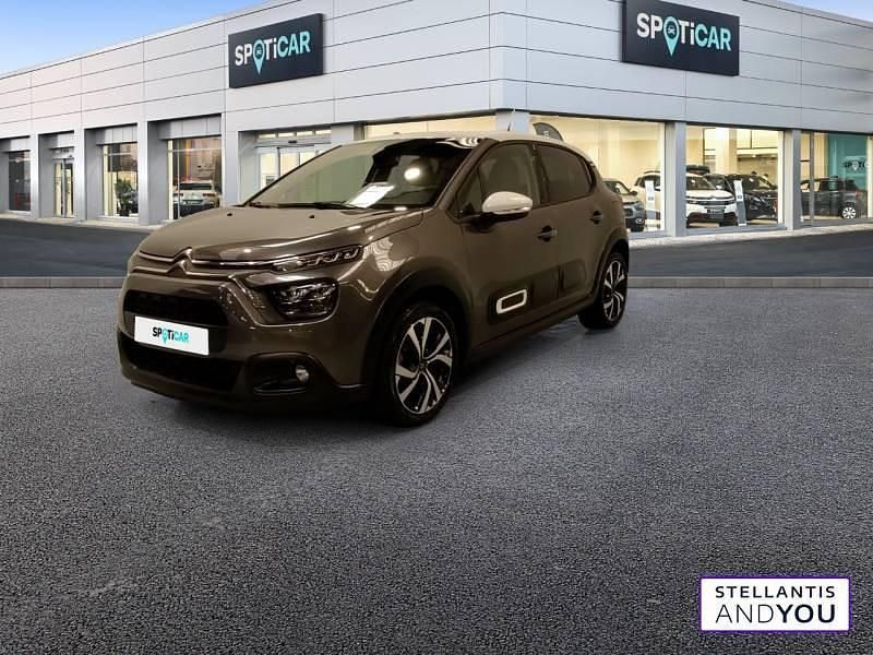 Gris Utilisé 2021 Citroën C3 PureTech Citadine | 12 790 € (Prix juste) - Image 1/4