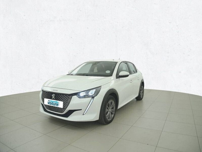 Blanc Utilisé 2021 Peugeot e-208 Business-Line Citadine | 14 990 € (Bon prix) - Image 1/4